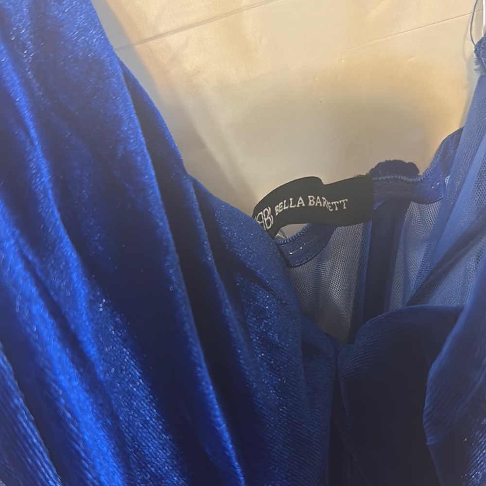 Bella Barnett Blue Velvet Dress